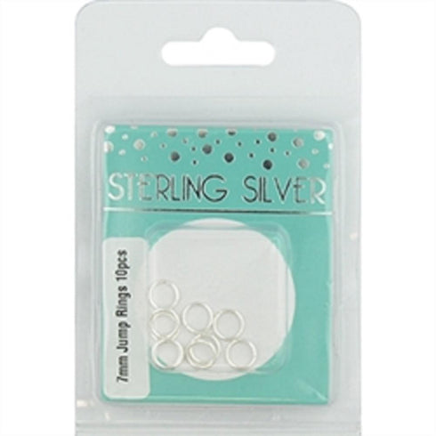 AussieSuperStore Jewellery Making Supplies Sterling Silver Jump Rings 7mm Sterling Silver Jump Rings 7mm | Jewellery Making Findings Accessories 9323823205829 SS19006